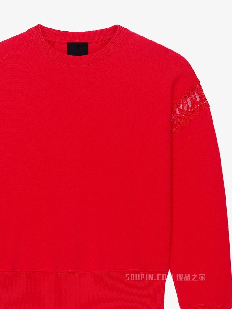 蕾丝饰带GIVENCHY LOGO卫衣
