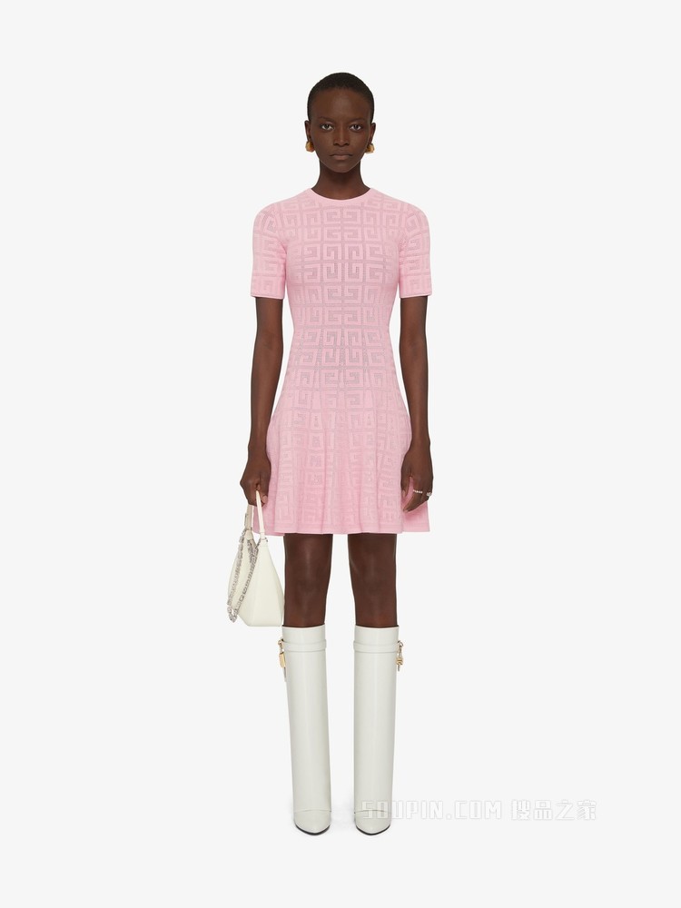 4G LOGO提花连衣裙