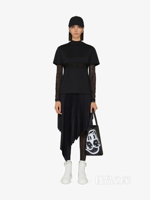 蕾丝饰带GIVENCHY LOGO T恤