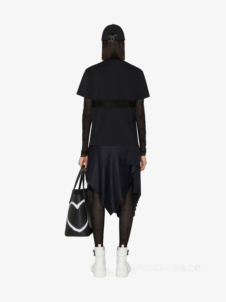 蕾丝饰带GIVENCHY LOGO T恤