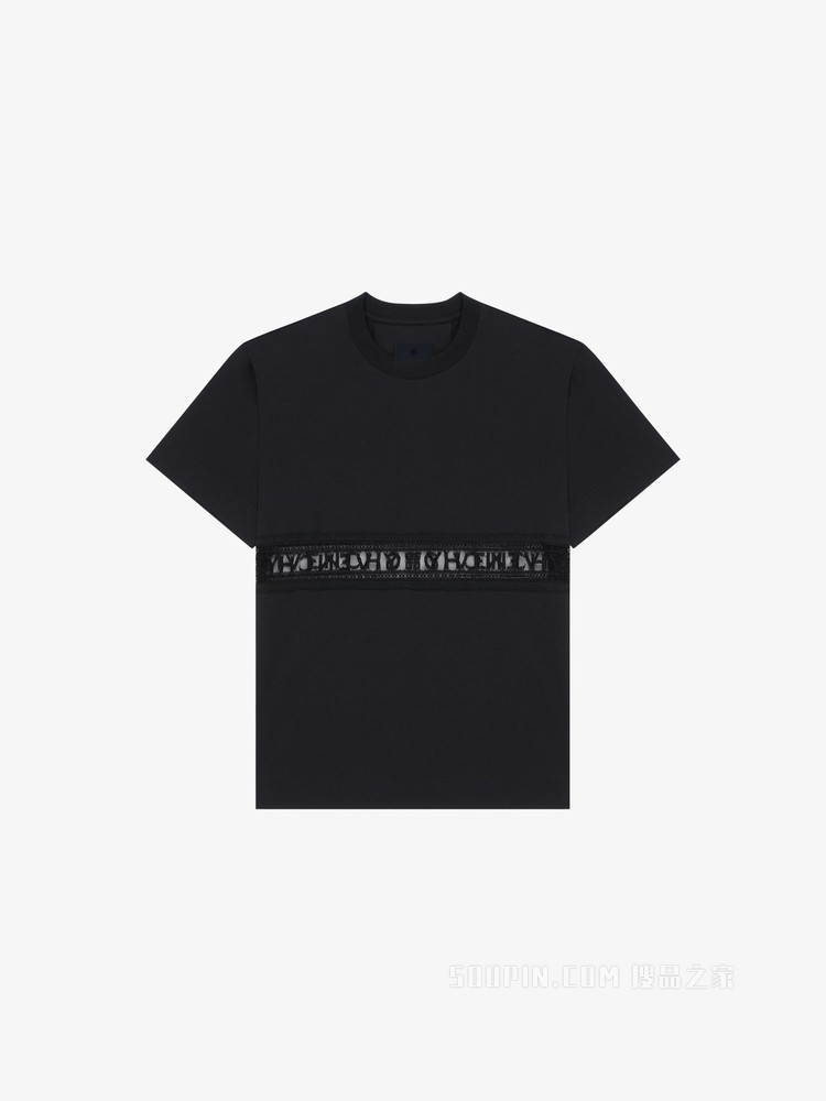 蕾丝饰带GIVENCHY LOGO T恤