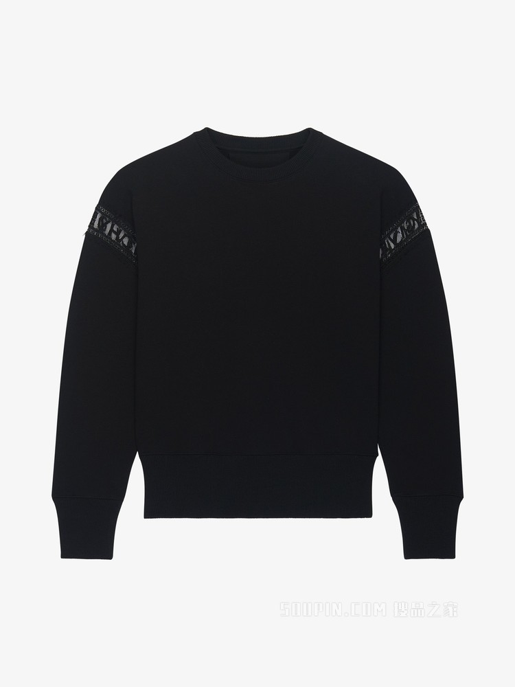 蕾丝饰带GIVENCHY LOGO卫衣