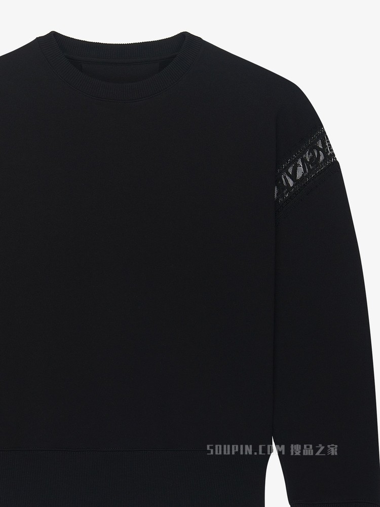 蕾丝饰带GIVENCHY LOGO卫衣