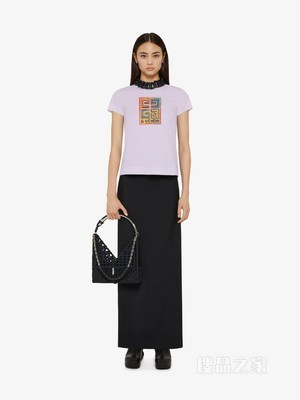 GIVENCHY 4G LOGO印花修身T恤