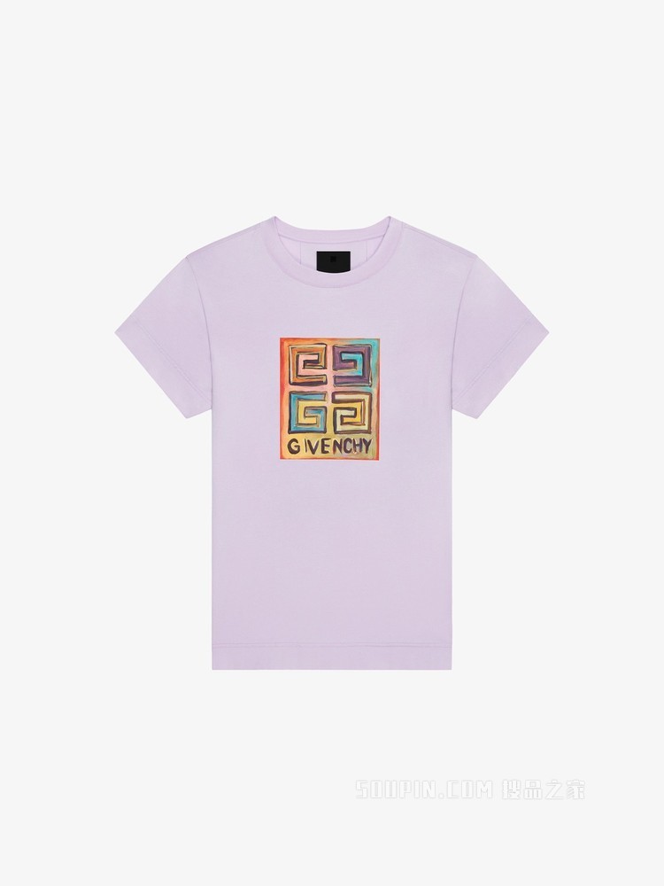 GIVENCHY 4G LOGO印花修身T恤