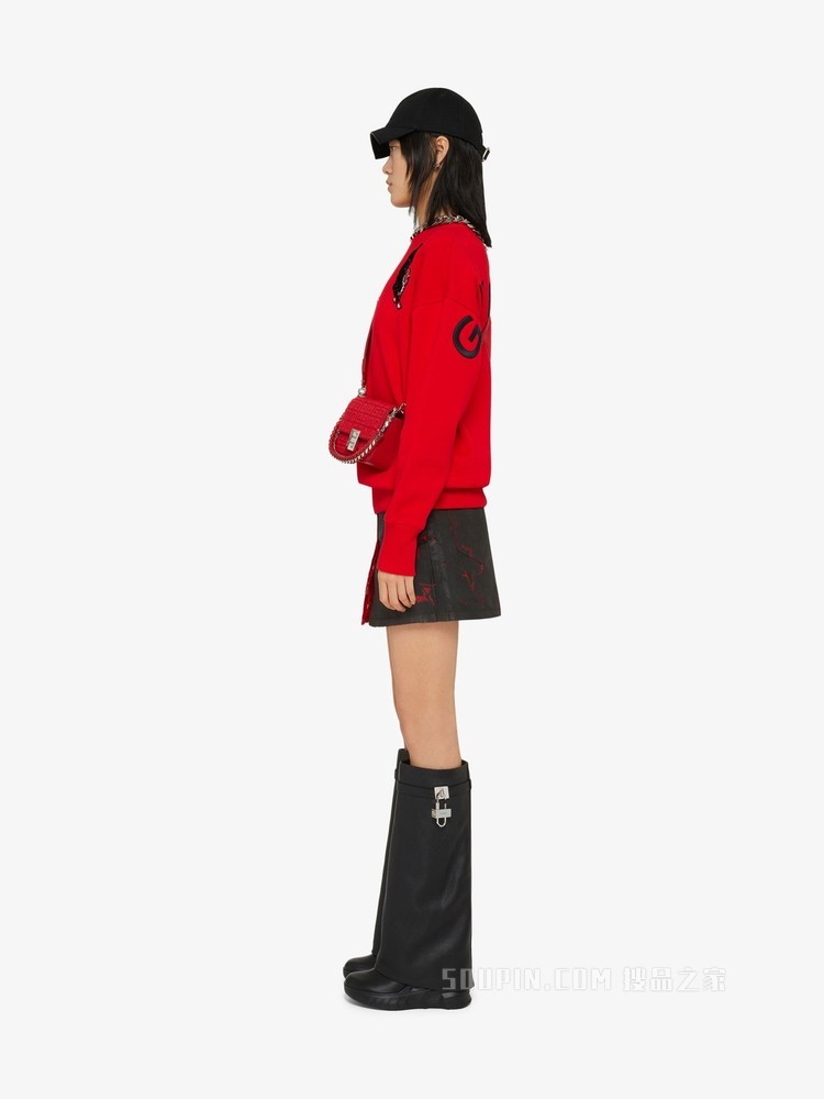 超大版型老虎贴片GIVENCHY LOGO卫衣