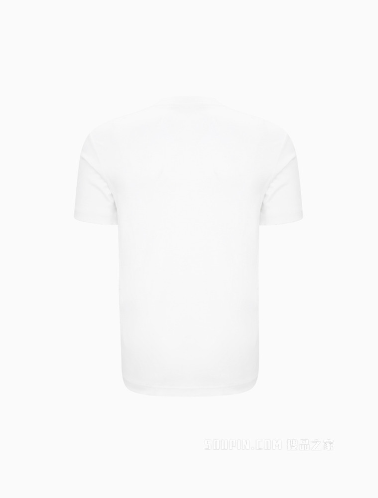 Calvin Klein 男士圆领纯棉金线字母刺绣修身短袖T恤J320992