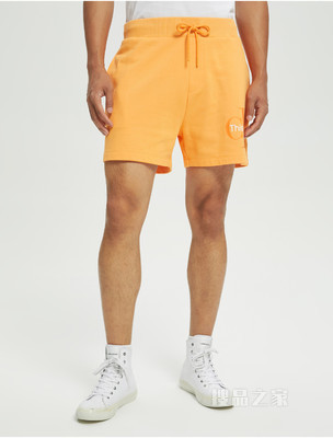 【彩虹系列】Calvin Klein 22春夏男士松紧腰纯棉印花LOGO短裤J321500