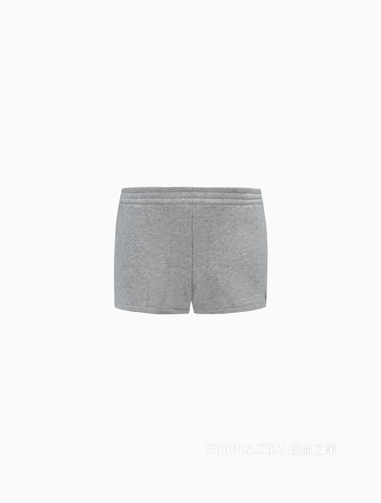 Calvin Klein 22春夏新款女士舒适松紧腰刺绣LOGO休闲短裤40WH103