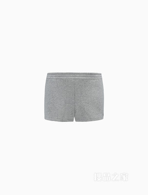 Calvin Klein 22春夏新款女士舒适松紧腰刺绣LOGO休闲短裤40WH103