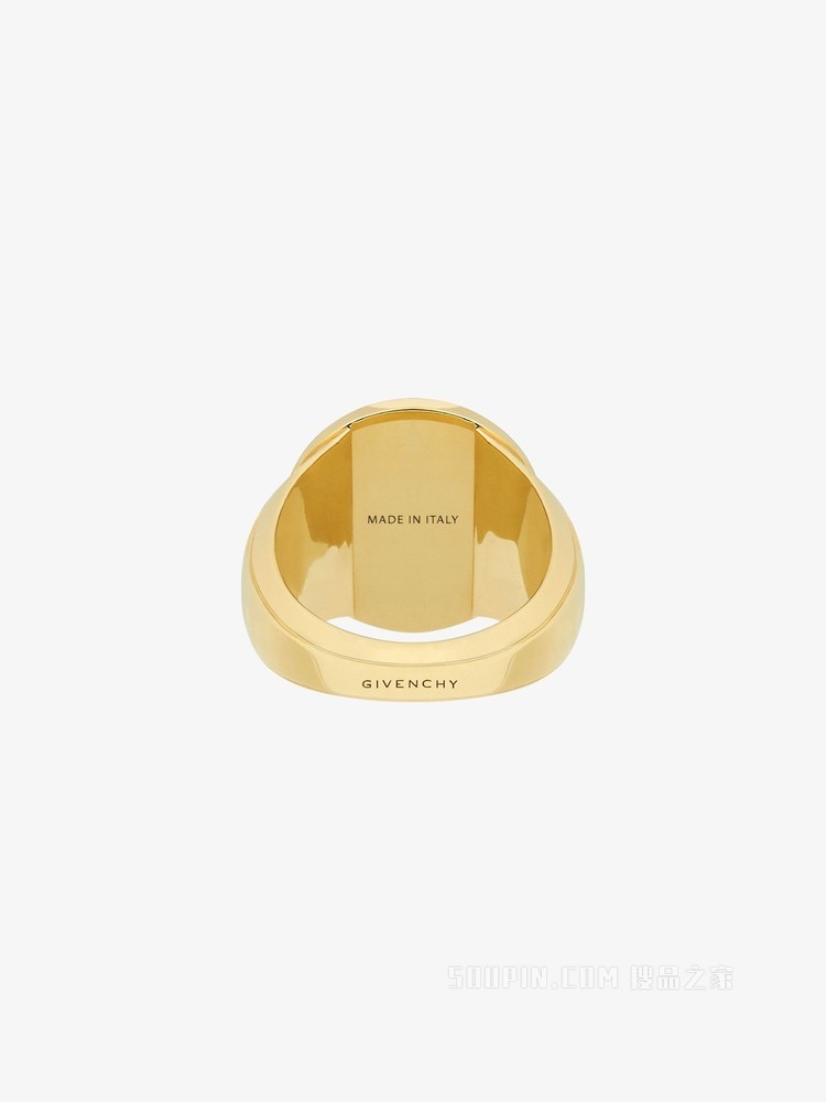 小狗图案纹章戒指