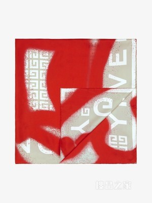 小狗印花GIVENCHY 4G LOGO方巾