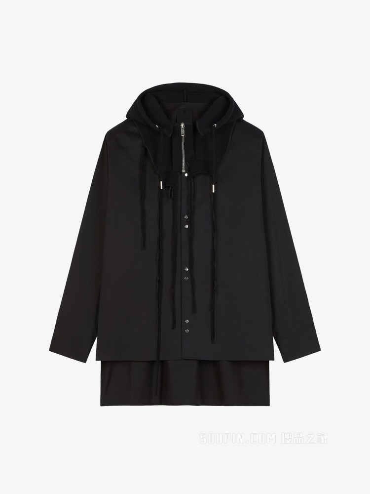 超大版型连帽衬衫