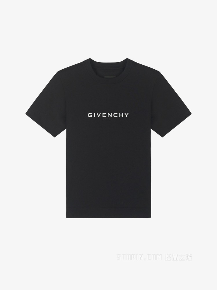 GIVENCHY翻转LOGO修身T恤