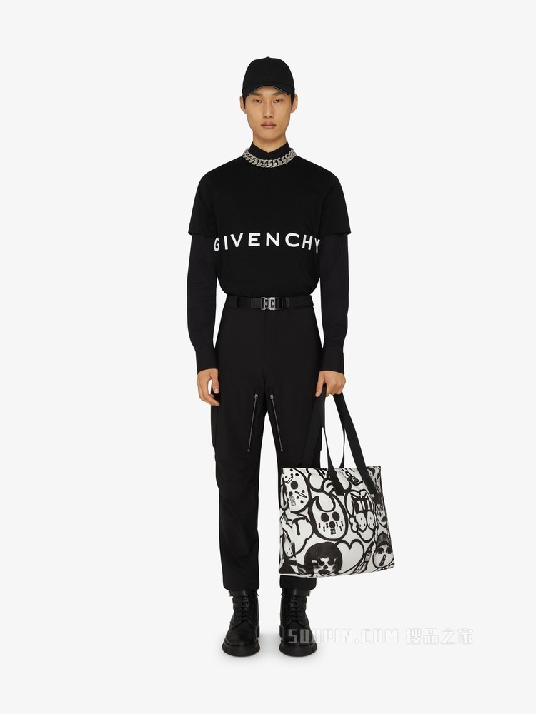 4G LOGO刺绣修身T恤