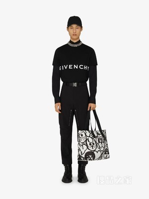 4G LOGO刺绣修身T恤