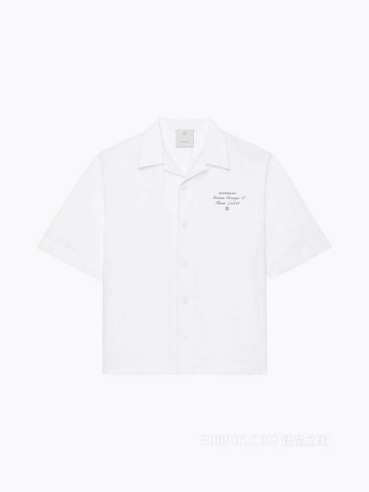 GIVENCHY LOGO夏威夷衬衫
