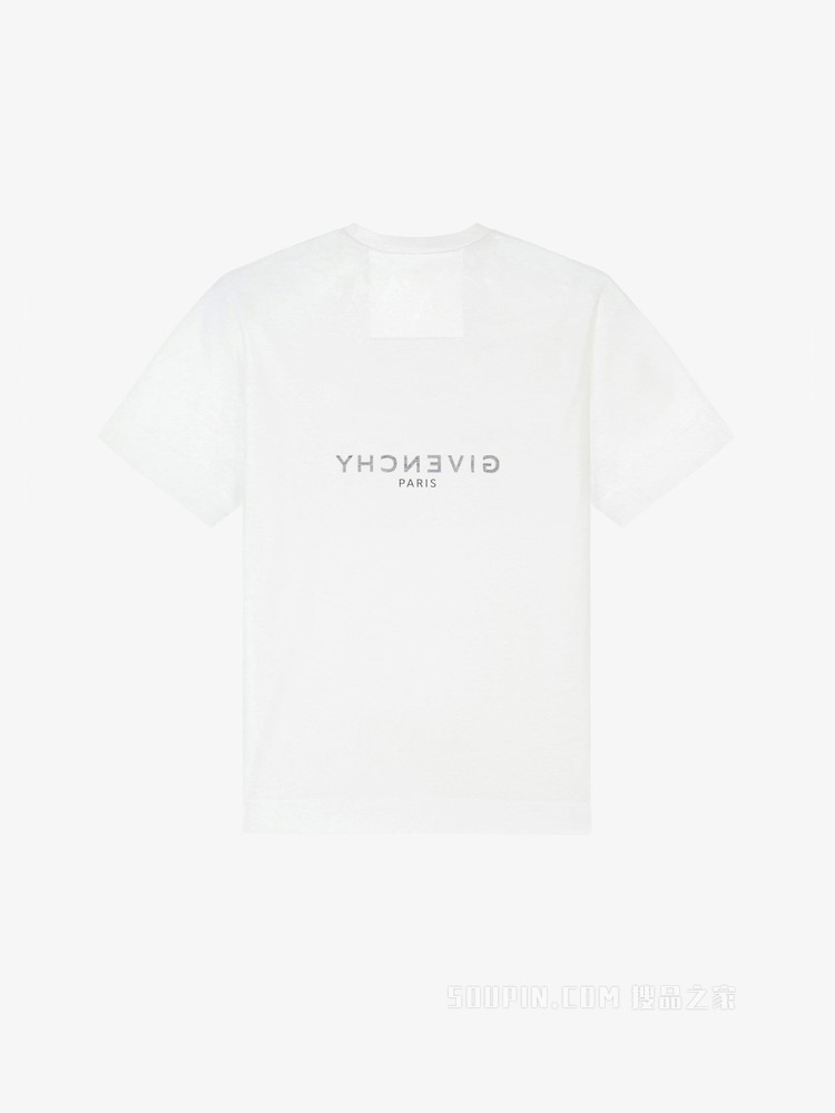 GIVENCHY翻转LOGO修身T恤