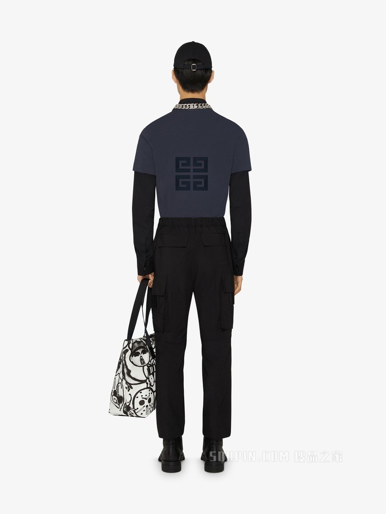 4G LOGO刺绣修身T恤