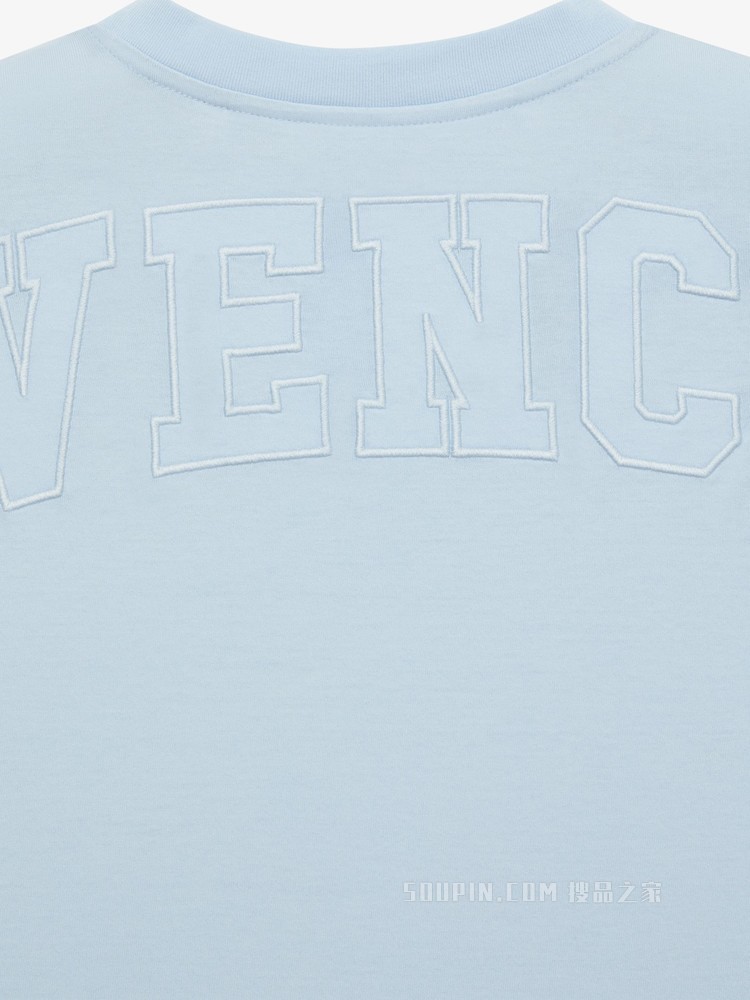 瓷质印花修身T恤