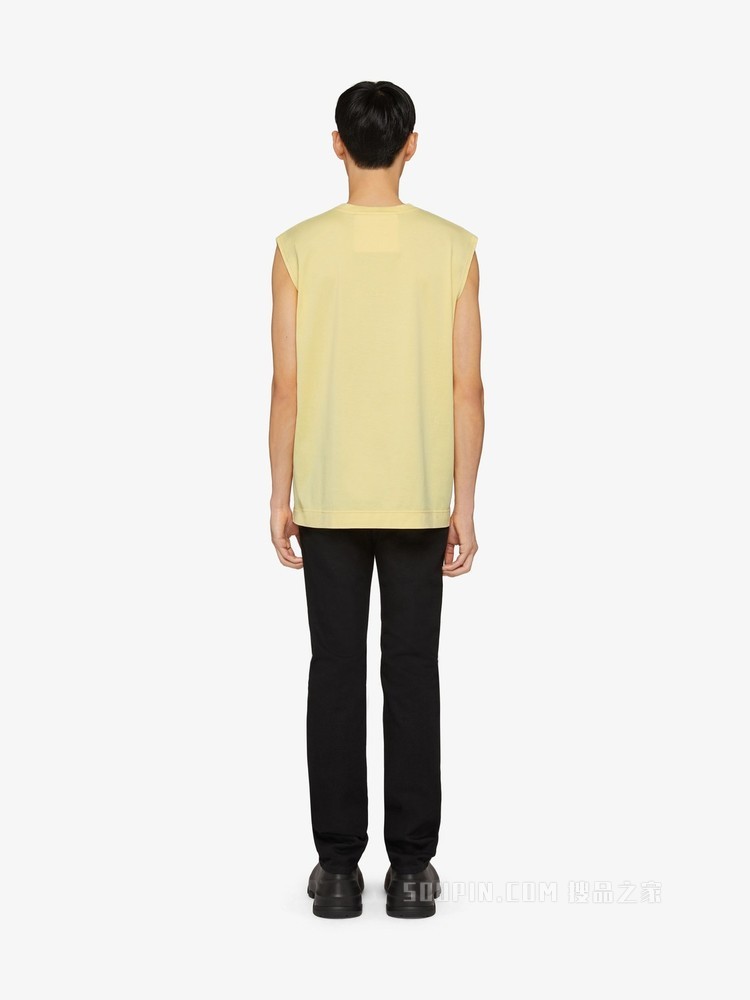 GIVENCHY 4G LOGO刺绣无袖T恤