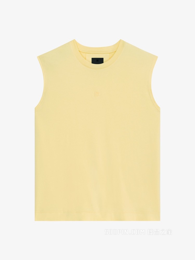 GIVENCHY 4G LOGO刺绣无袖T恤