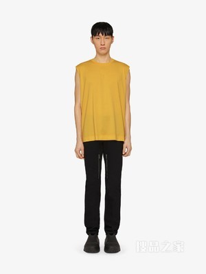 GIVENCHY 4G LOGO刺绣无袖T恤