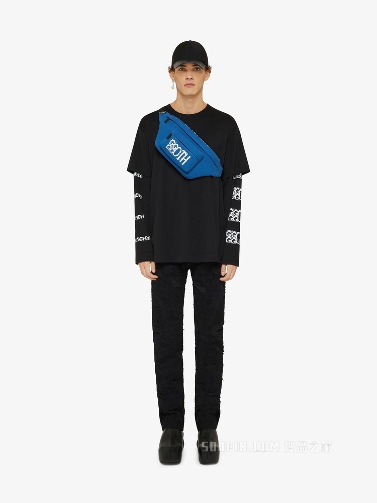 GIVENCHY LOGO哥特风格Essentiel U腰包