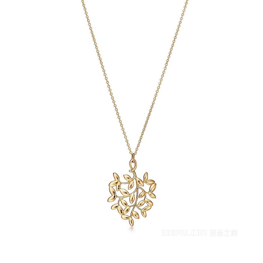 Paloma Picasso® 系列 18K 黄金 Olive Leaf 项链，小号。