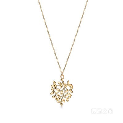 Paloma Picasso® 系列 18K 黄金 Olive Leaf 项链，小号。