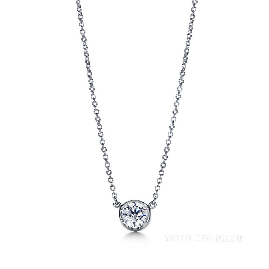 Elsa Peretti® 系列 Diamonds by the Yard™ 铂金单钻项链
