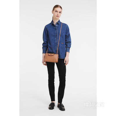 Le Pliage Cuir 斜挎包 - 红色