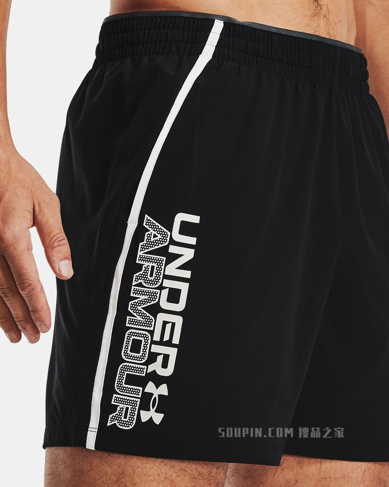 男士UA Qualifier Wordmark 5英寸短裤