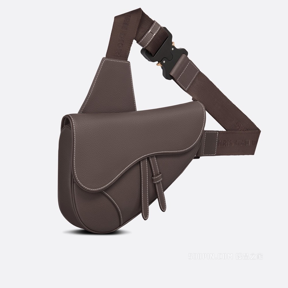 马鞍包 檀黑色粒面牛皮革