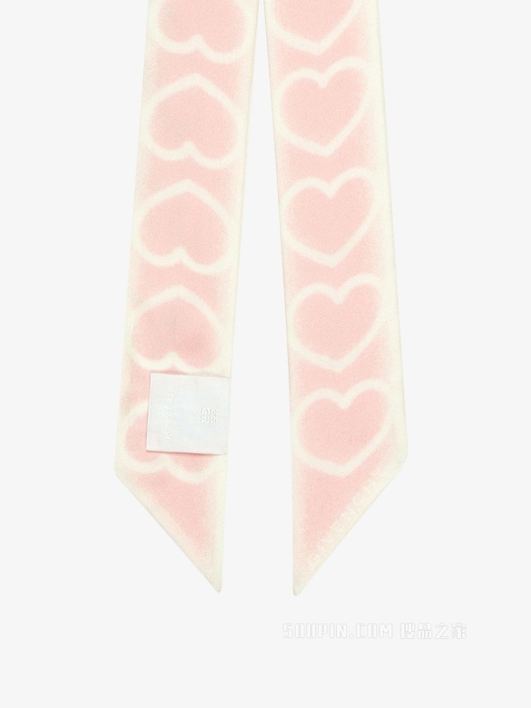 心形印花发带