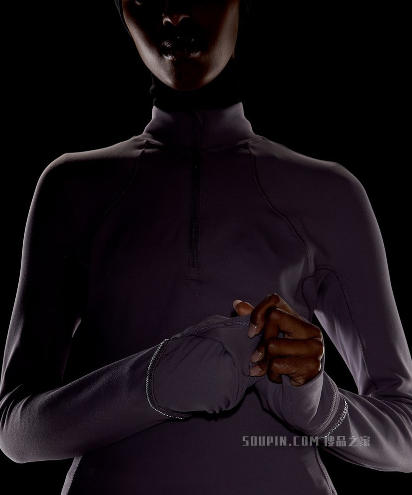 It's Rulu™ Run 女士运动半拉链衫