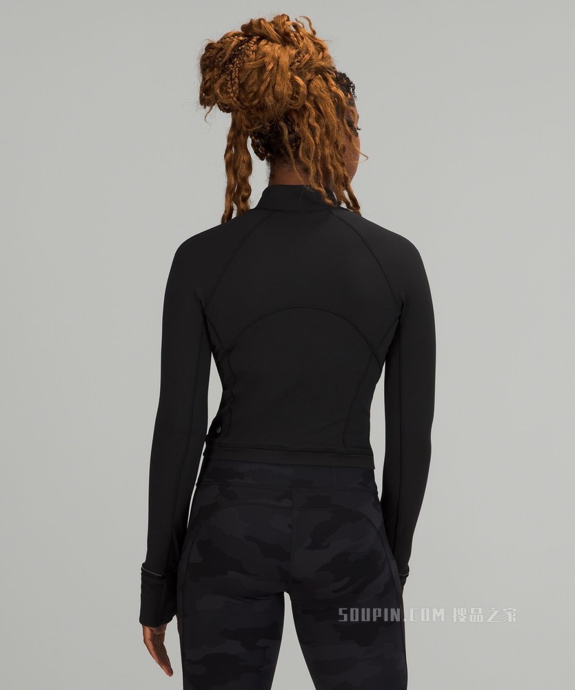 It's Rulu™ Run 女士运动短款半拉链衫