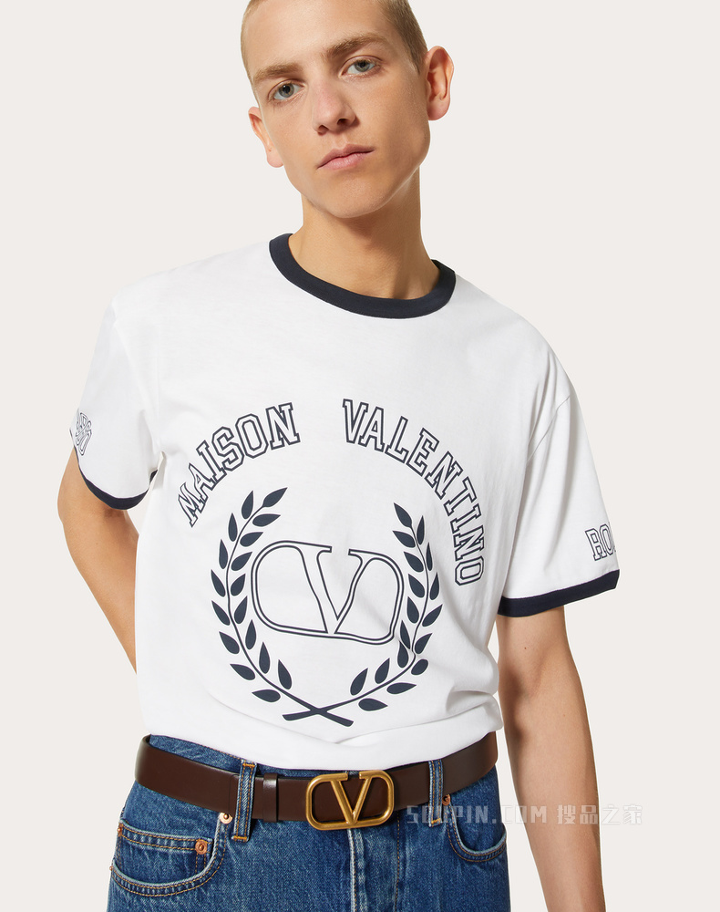 MAISON VALENTINO刺绣棉质T恤