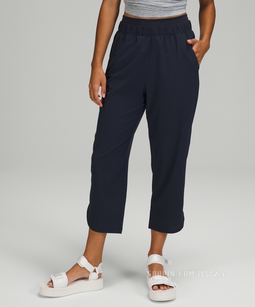 Petal Hem 女士运动超高腰中长裤