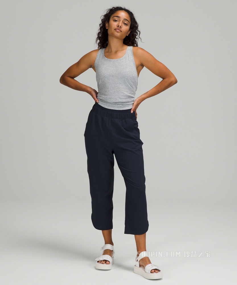 Petal Hem 女士运动超高腰中长裤