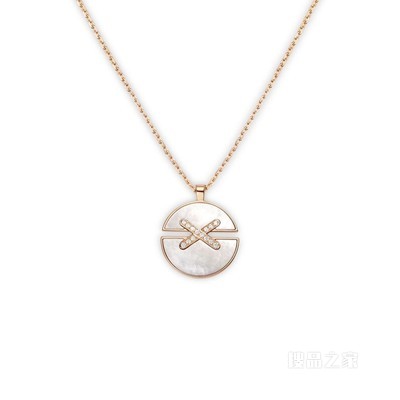 Jeux de Liens Harmony 缘系•一生系列 圆•缘主题 中号珍珠母贝吊坠 
