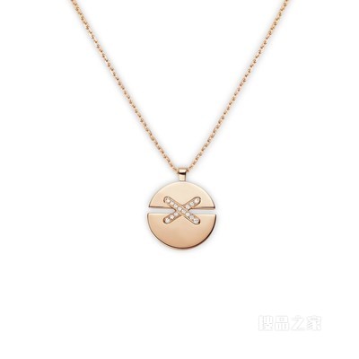 Jeux de Liens Harmony 缘系•一生系列 圆•缘主题 中号玫瑰金吊坠 