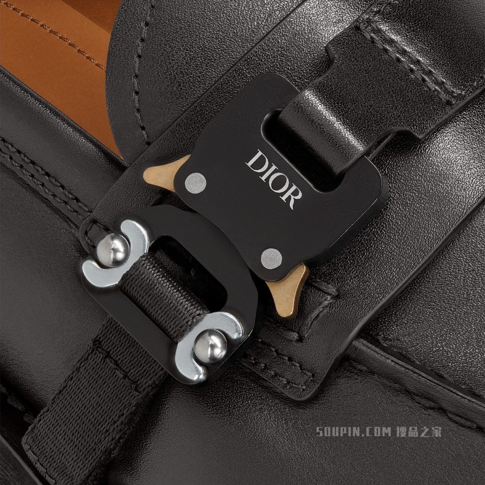 Dior Evidence 乐福鞋 黑色光滑牛皮革