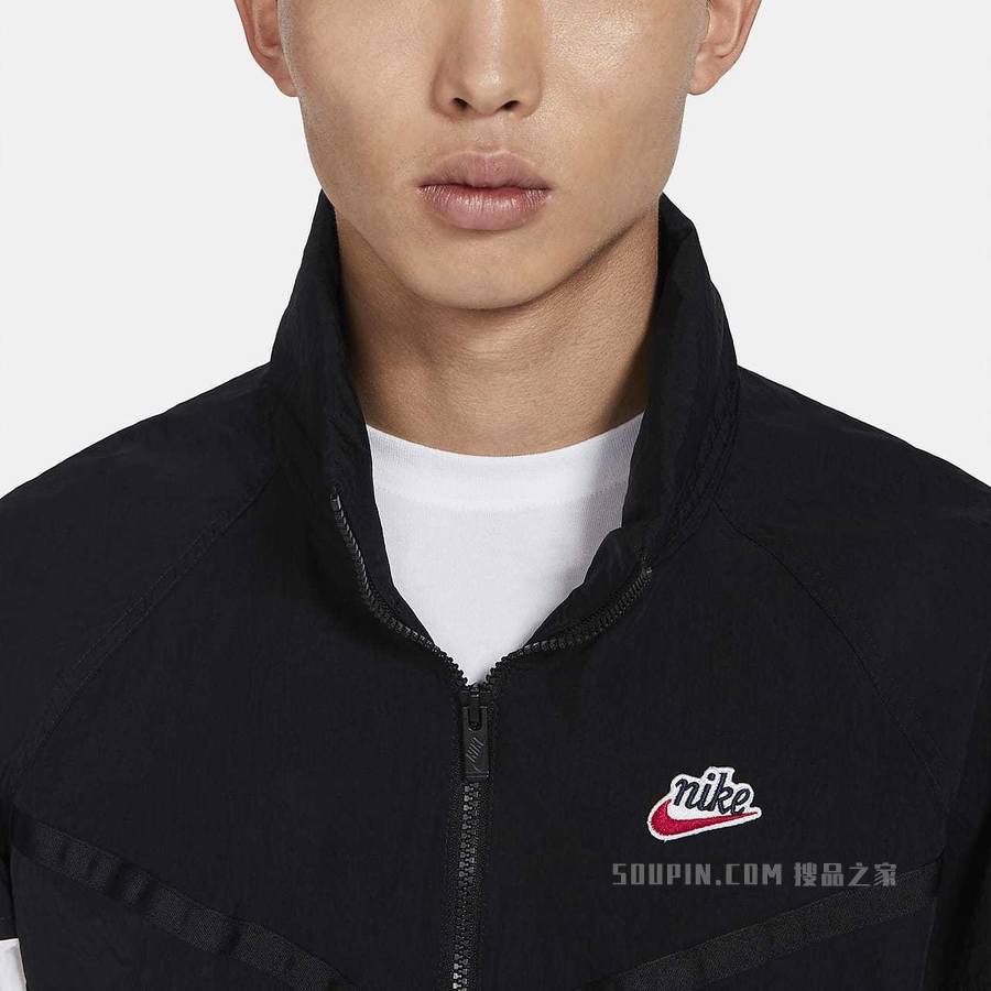 Nike Sportswear Heritage Windrunner 男子半长拉链开襟连帽上衣