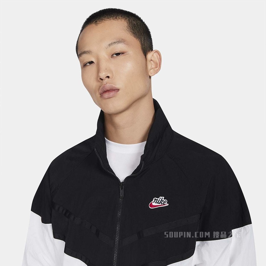 Nike Sportswear Heritage Windrunner 男子半长拉链开襟连帽上衣