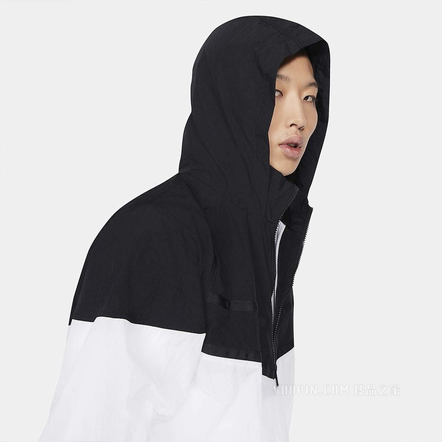 Nike Sportswear Heritage Windrunner 男子半长拉链开襟连帽上衣