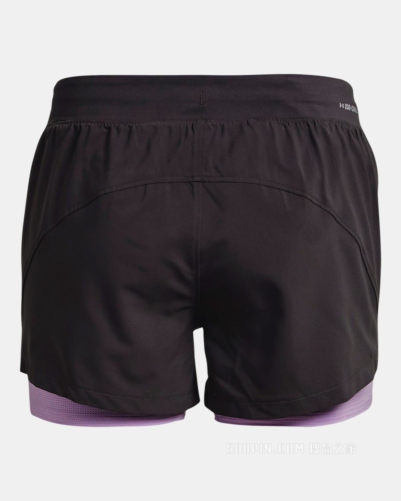 女士UA Iso-Chill 2合1跑步短裤