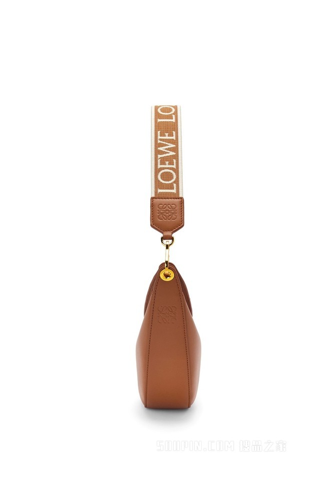 小号缎面牛皮革和提花布 LOEWE Luna 手袋
