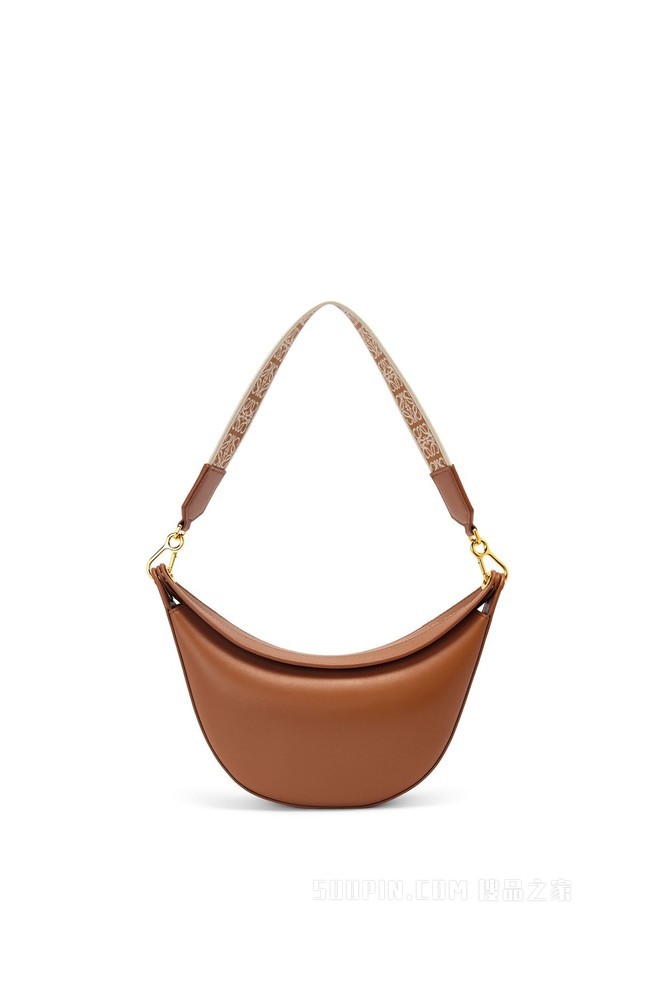 小号缎面牛皮革和提花布 LOEWE Luna 手袋