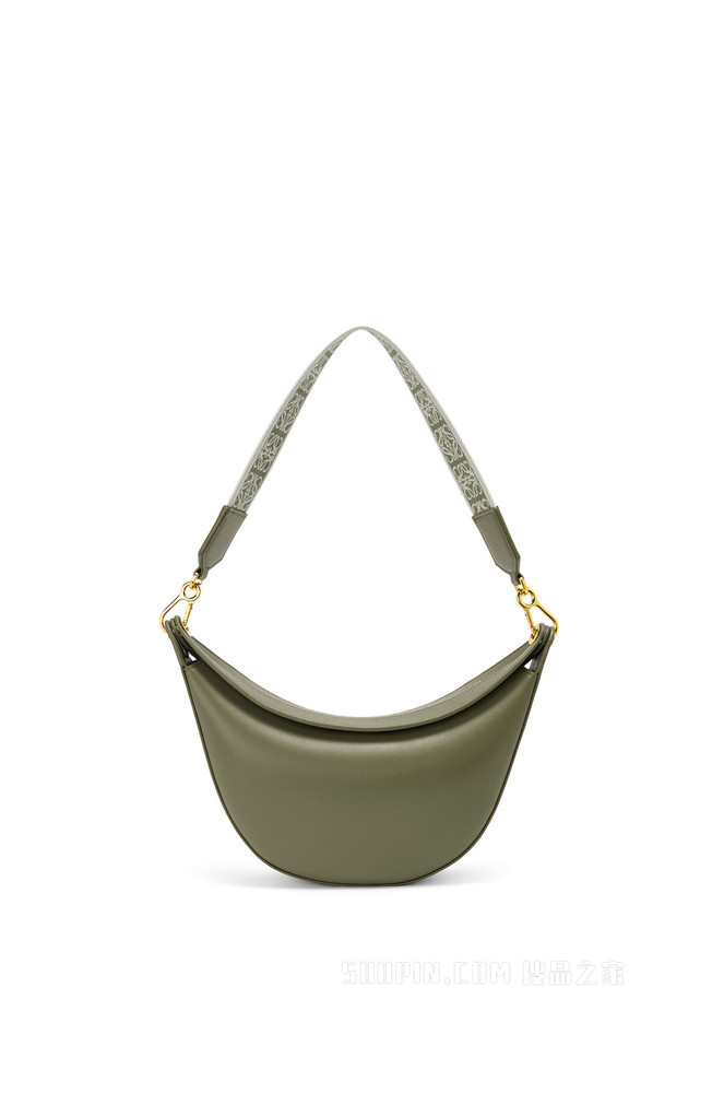 小号缎面牛皮革和提花布 LOEWE Luna 手袋